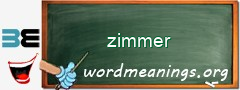 WordMeaning blackboard for zimmer
